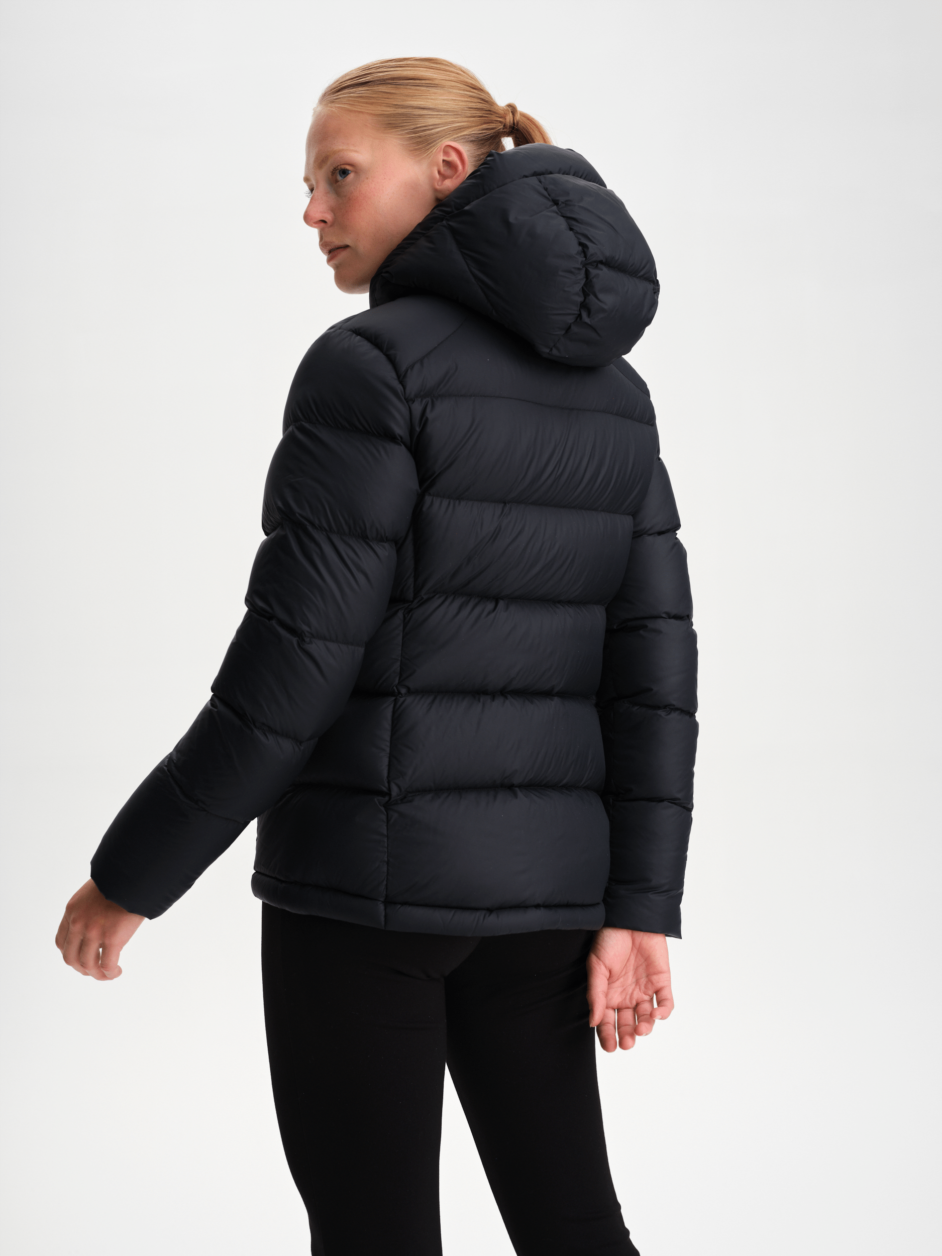 EXPEDITION DOWN KURTKA CZARNA DAMSKA Everest Pikowana kurtka puchowa