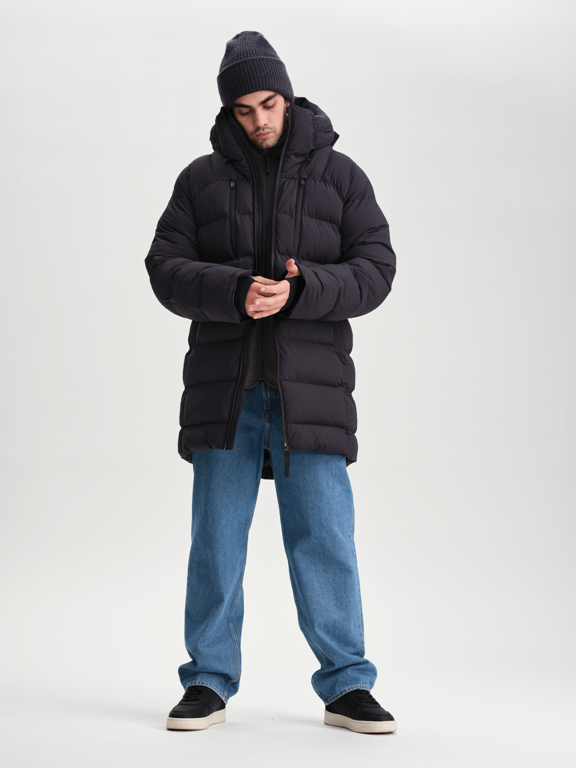 BRENTA PARKA CZARNA Everest Pikowana parka