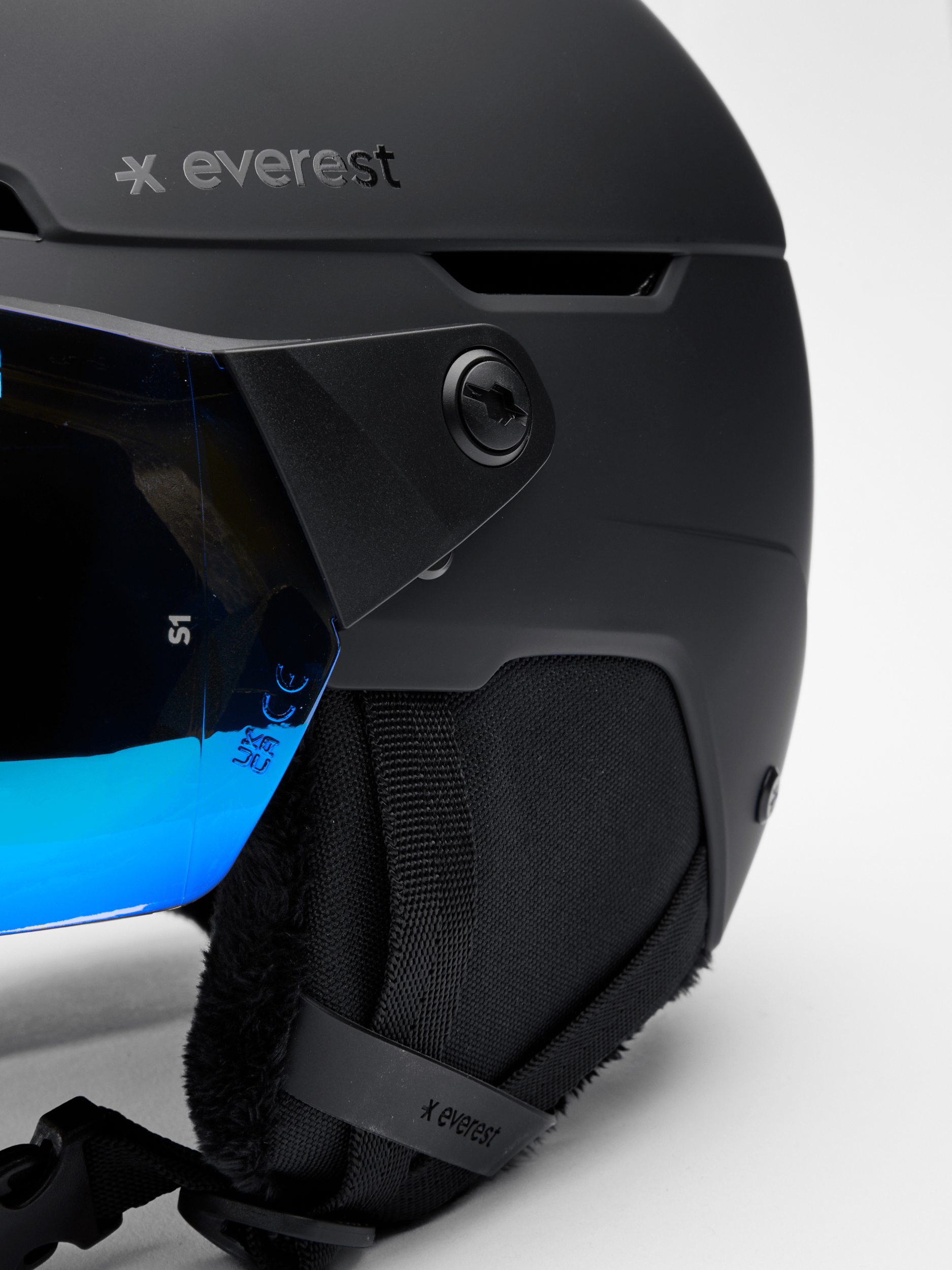 ALPINE VISOR MIPS HELM SCHWARZ - JUNIOR Everest MIPS Helm