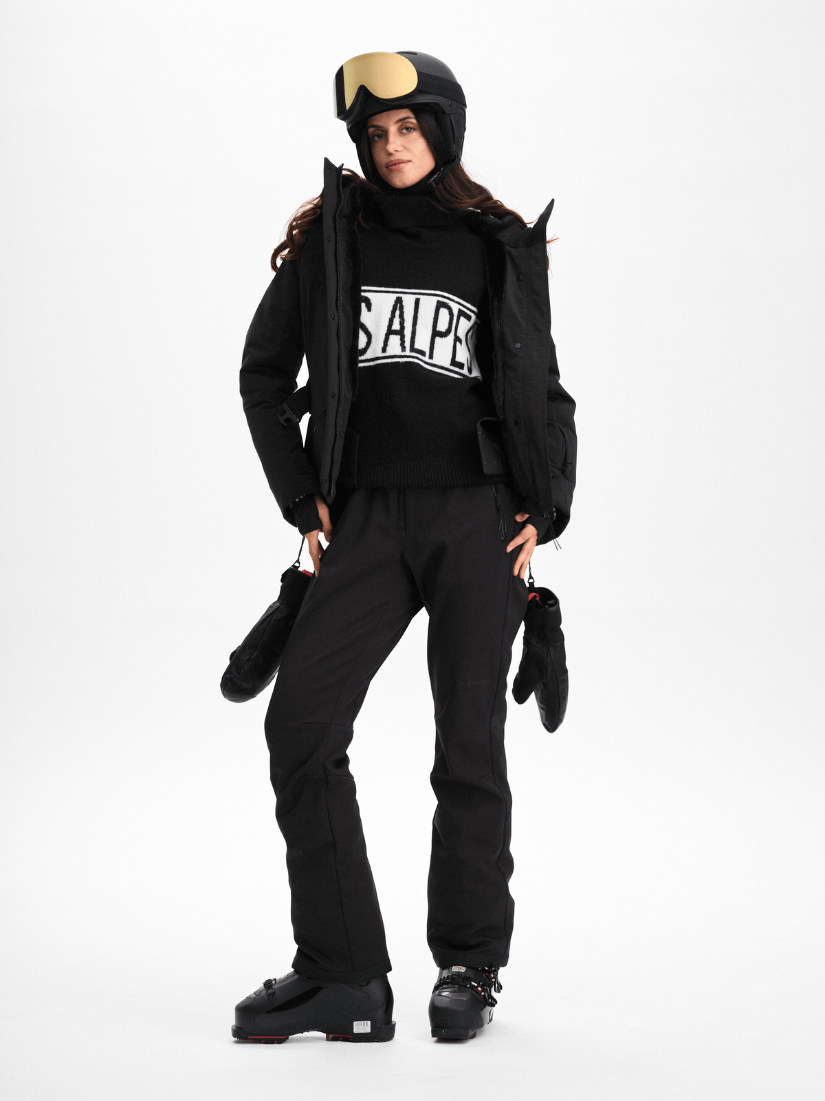FEMME BELT JACKET BLACK Everest Jacket