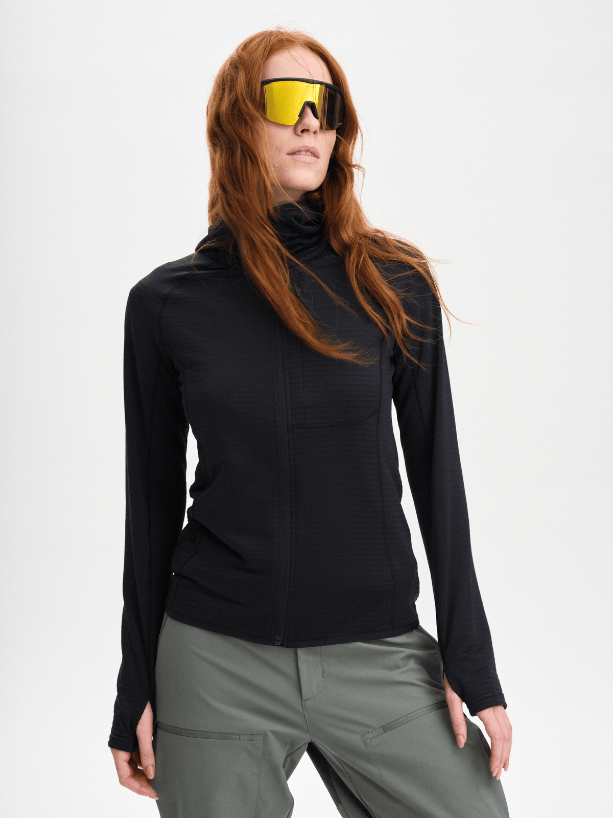 STRUCTURED ZIP HOOD BLACK Everest Hoodie