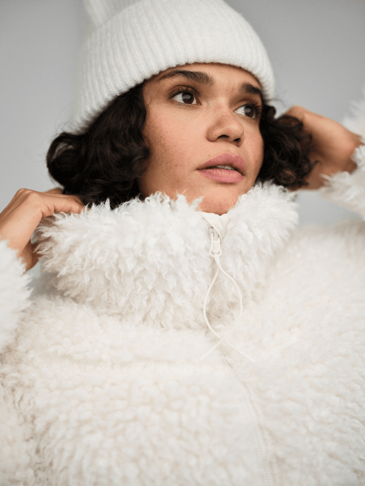 W AMNE JACKET OFF WHITE Everest Padded Jacket