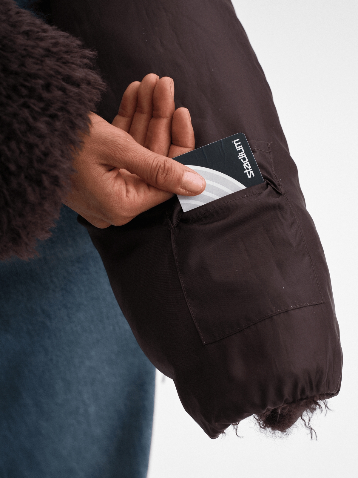 W AMNE JACKET DARK BROWN Everest Padded Jacket