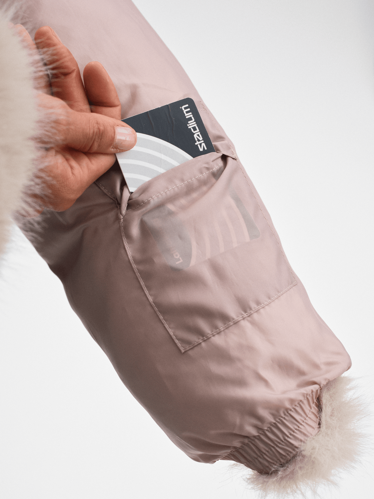 W AMNE JACKET OYSTER BEIGE Everest Padded Jacket