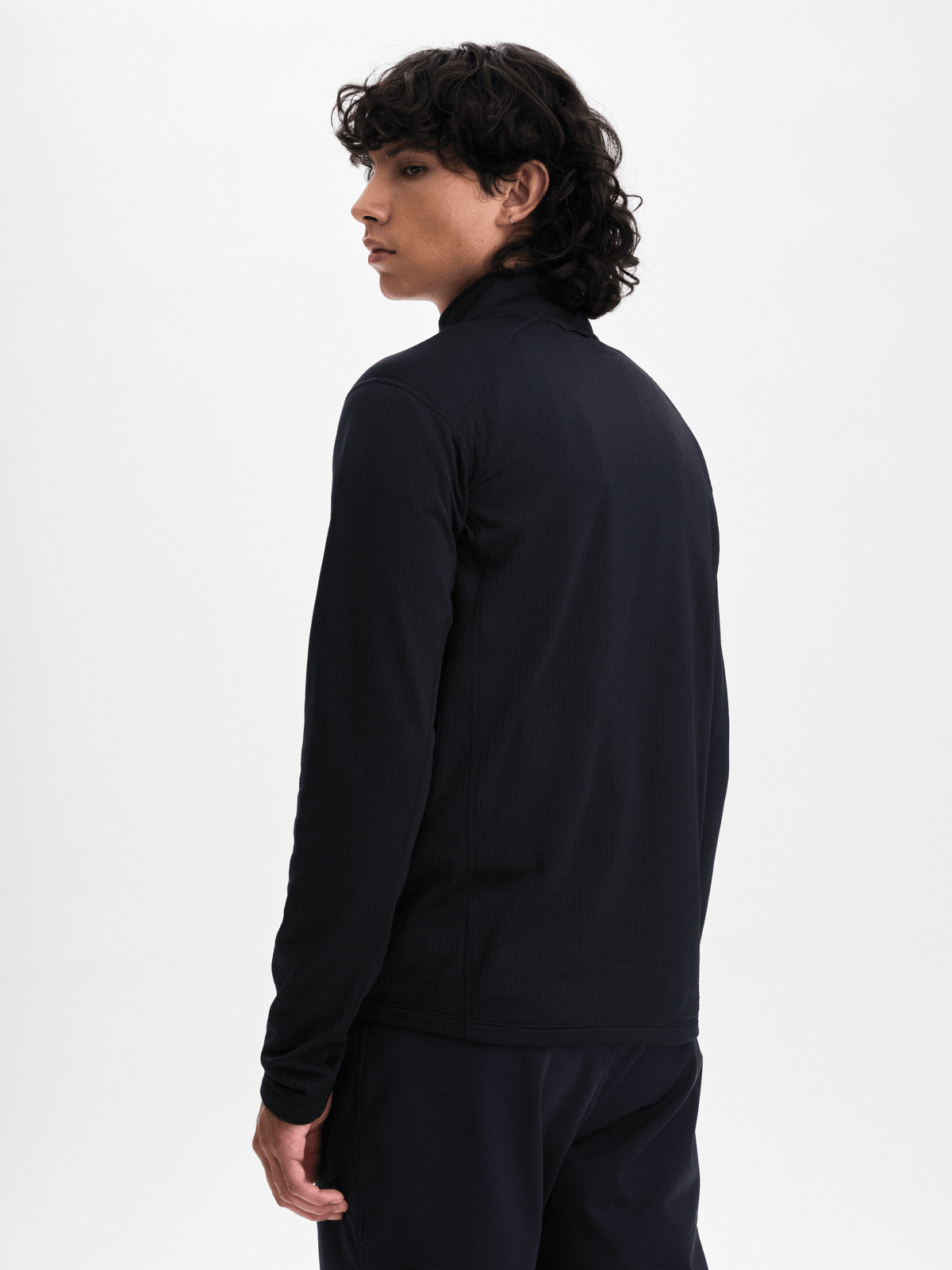VENTURE HALFZIP BLACK -SAKNAR TEXT Everest Second Layer Hood