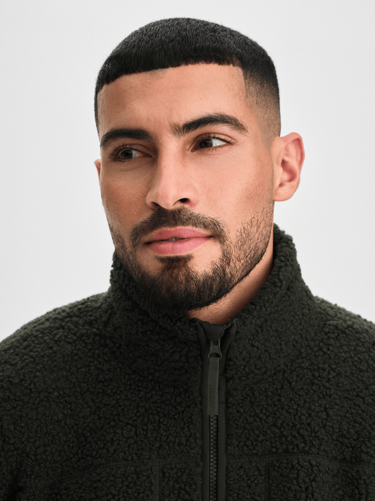 BECKLER PILE JACKET DEEP GREEN MAN (saknar text) Everest Pile Fleece