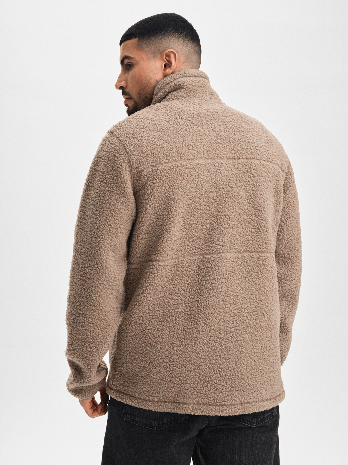 BECKLER PILE JACKET DESERT BEIGE MAN Everest Pile Fleece