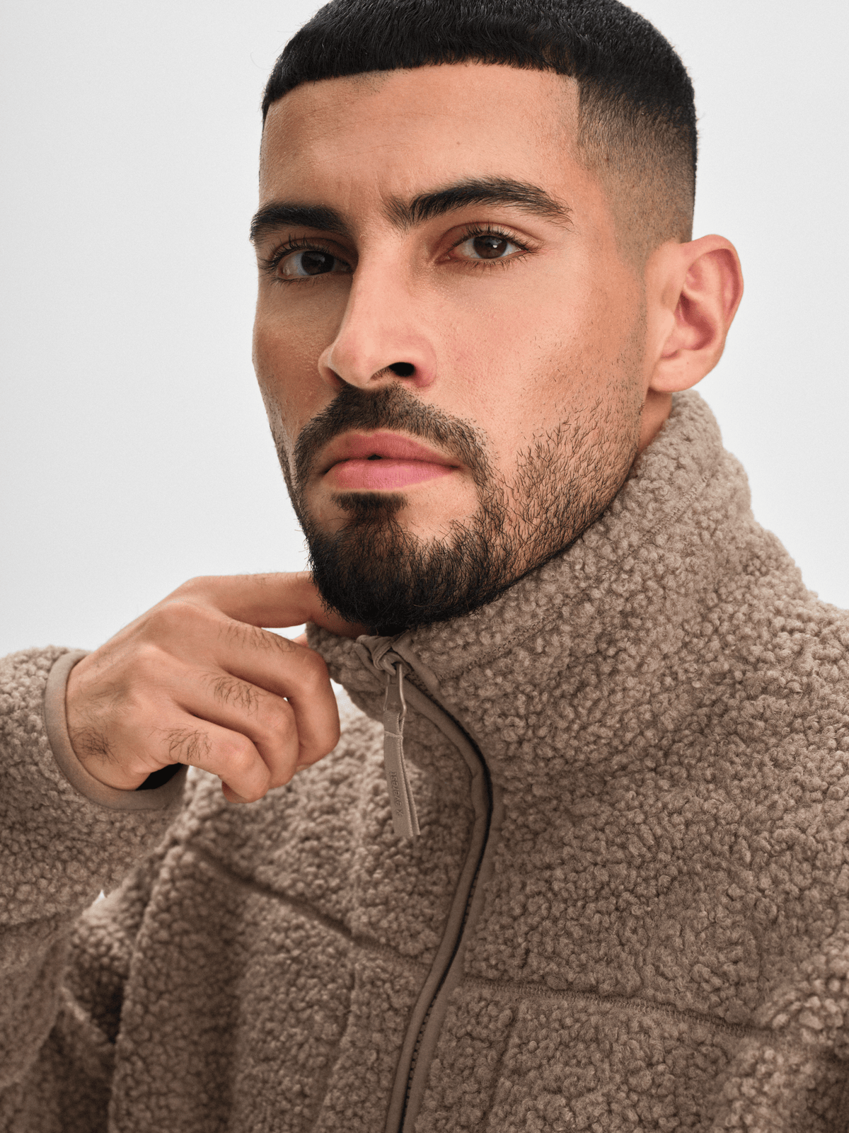 BECKLER PILE JACKET DESERT BEIGE MAN Everest Pile Fleece