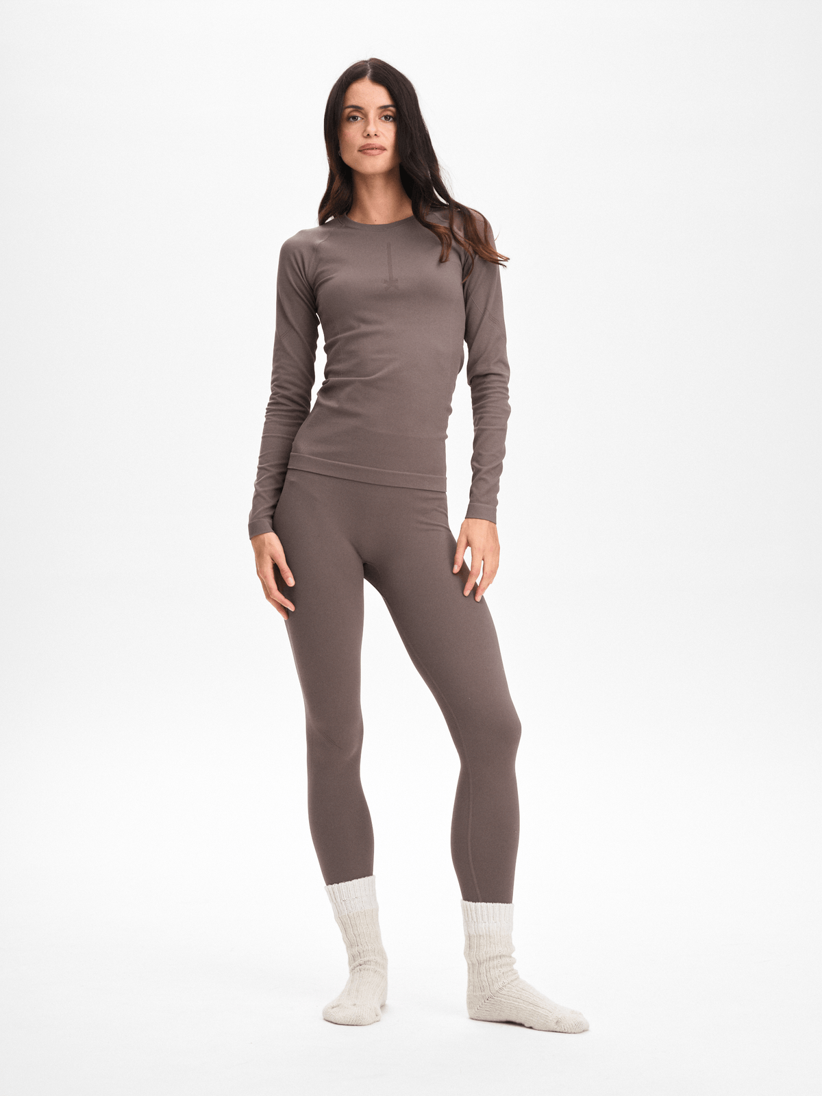 SEAMLESS FIRST LAYER SHIRT ASH PURPLE Everest Second Layer Shirt