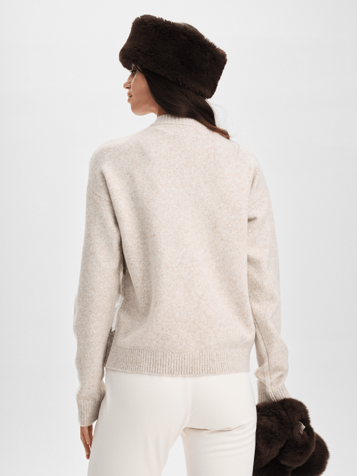 FEMME CREW SWEATER BEIGE Everest Sweater