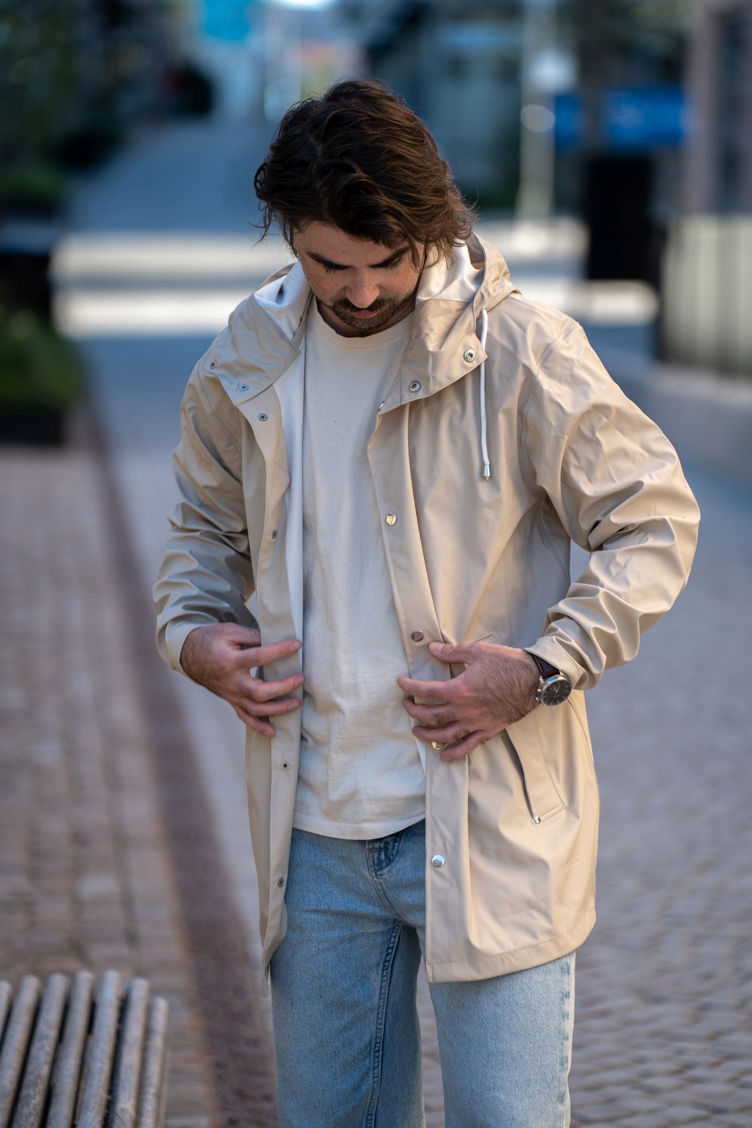 RAIN COAT WHEAT Everest All Weather Coat