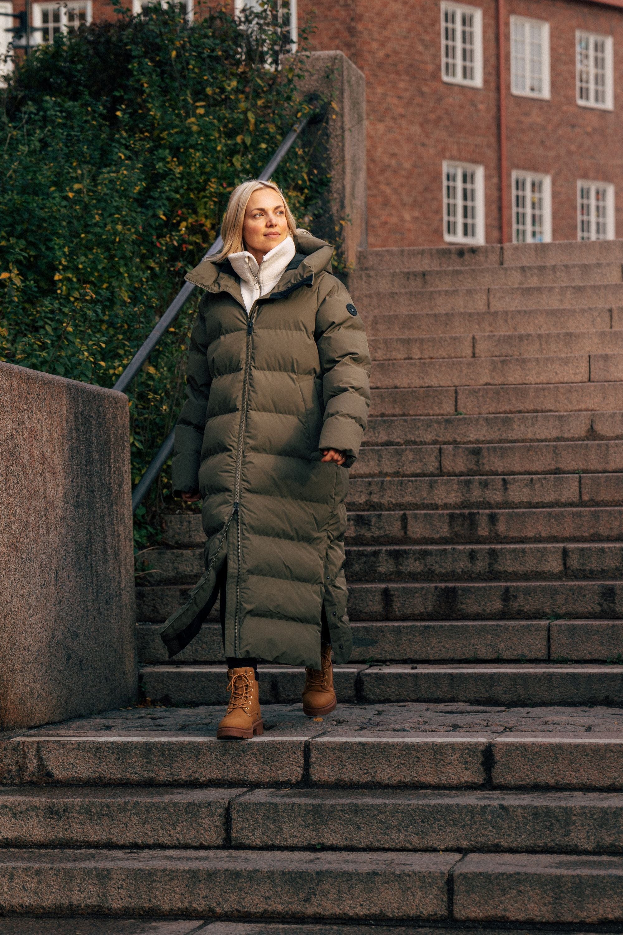 JUNEAU COAT  MUD GREEN Everest Padded Coat