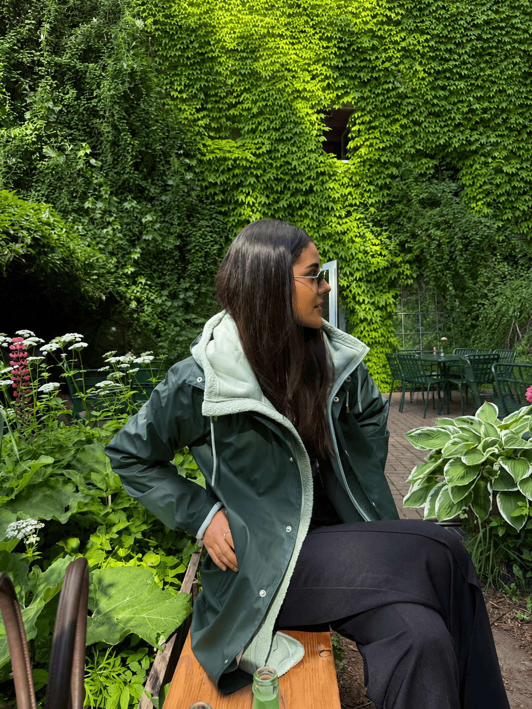 RAIN COAT DARK GREEN Everest All Weather Coat
