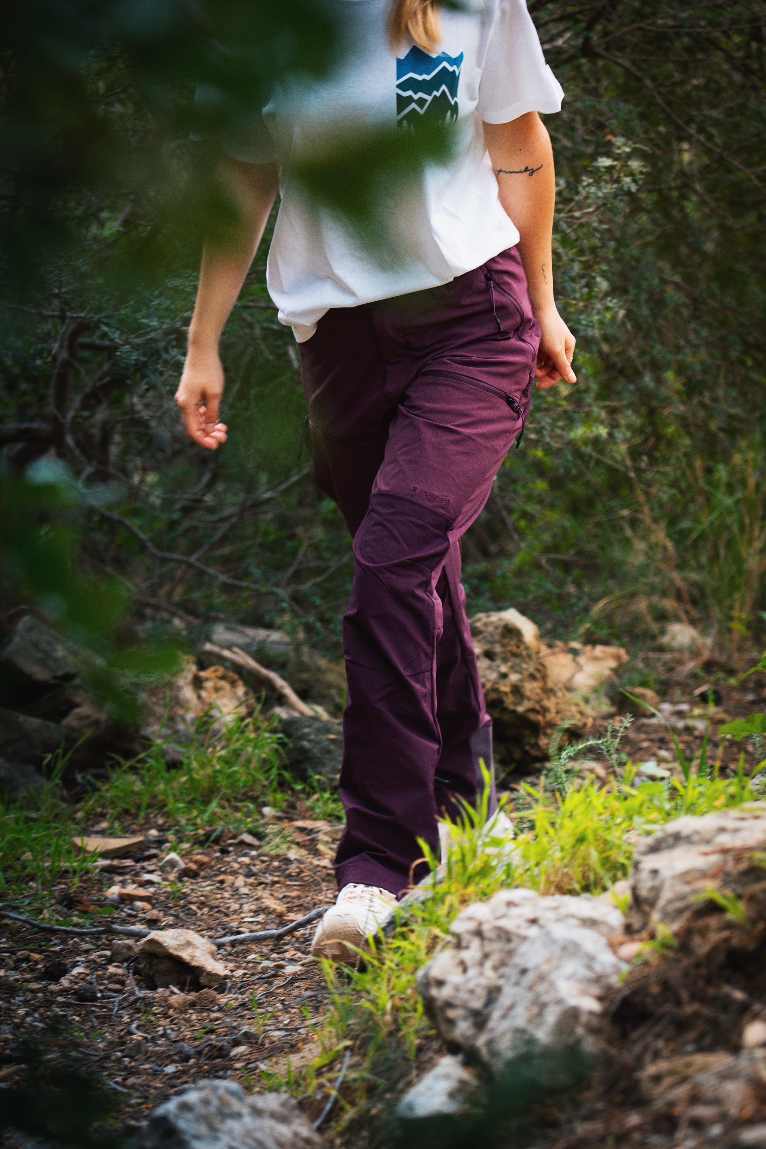 HIKE HOSE MAUVE WINE Damen Everest Outdoorhose