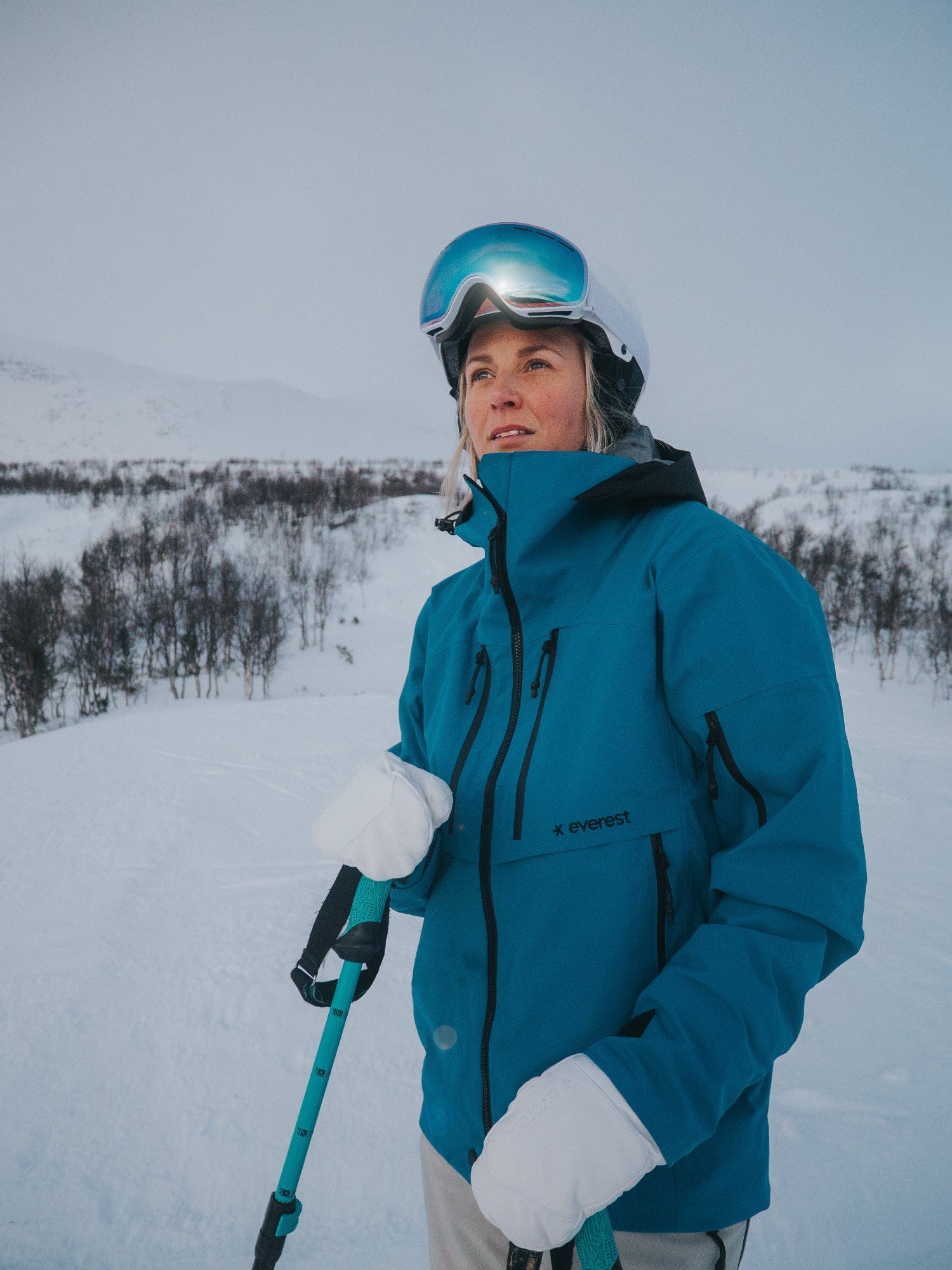 ICON 3-LAGEN-JACKE GLACIER BLAU Everest Ski- & Snowboardjacke