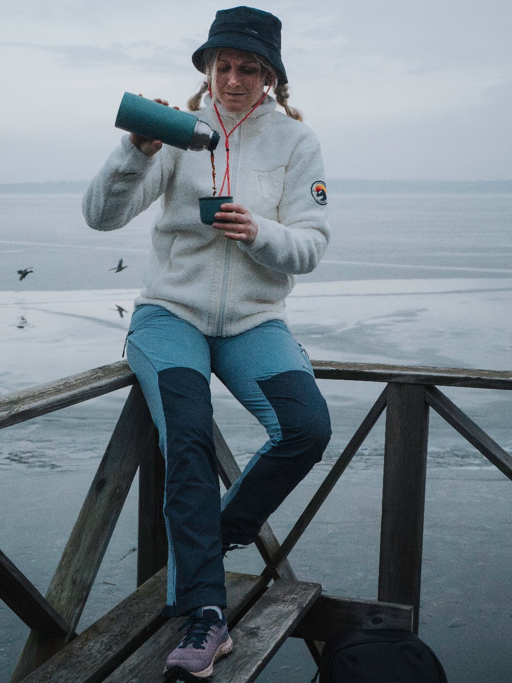 WILA PILE SHIRT OFF WHITE Everest Second Layer