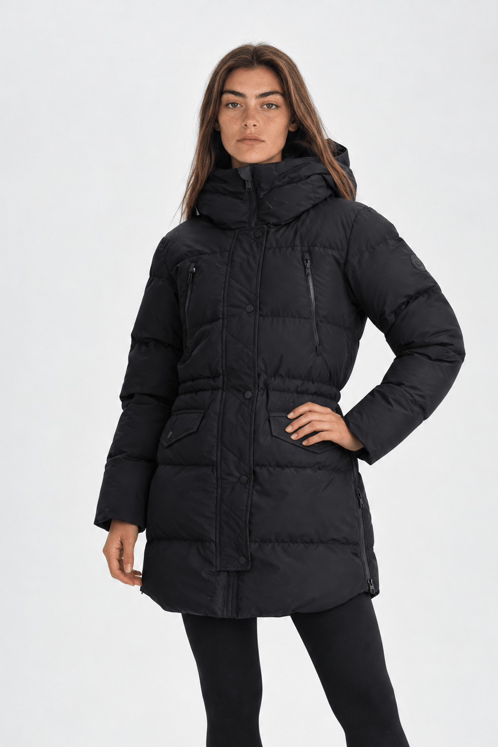 WARM PARKA SCHWARZ Damen 