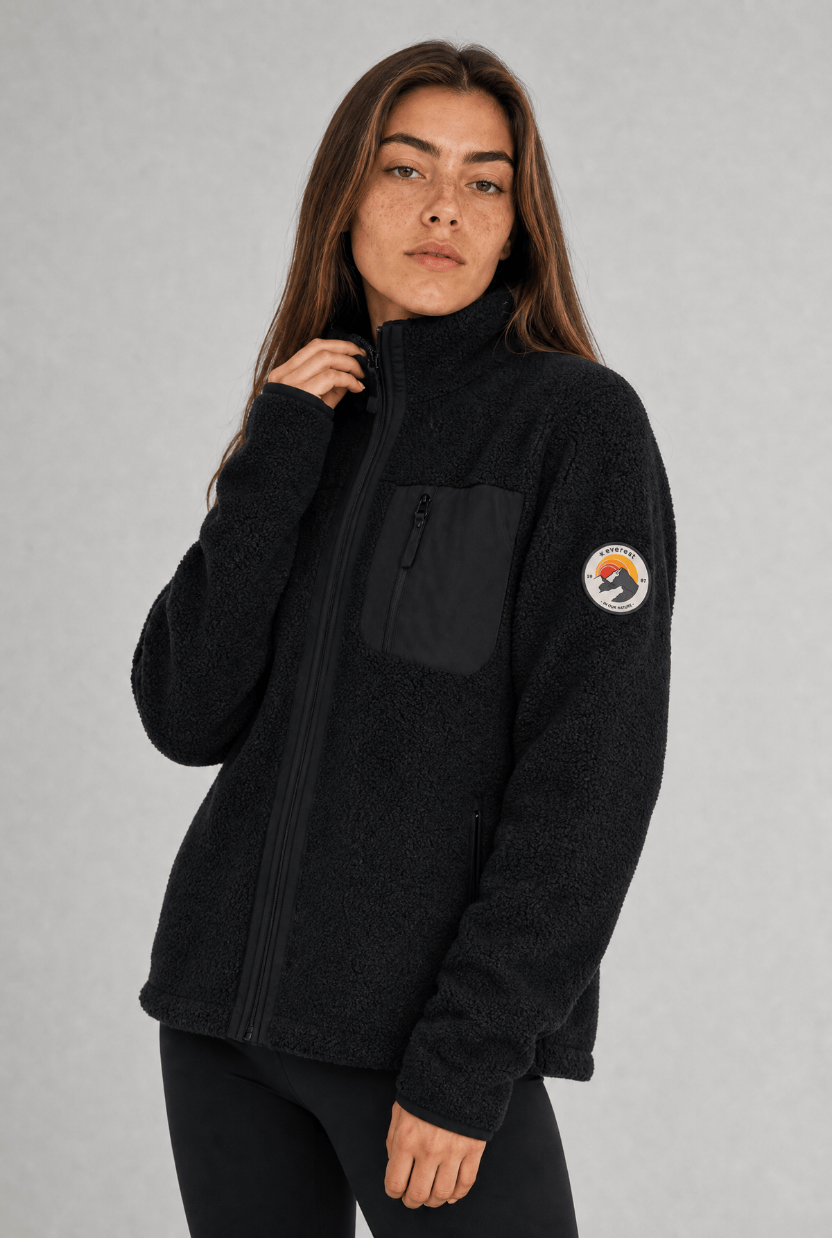 WILA PILE SHIRT BLACK Everest Pile Fleece