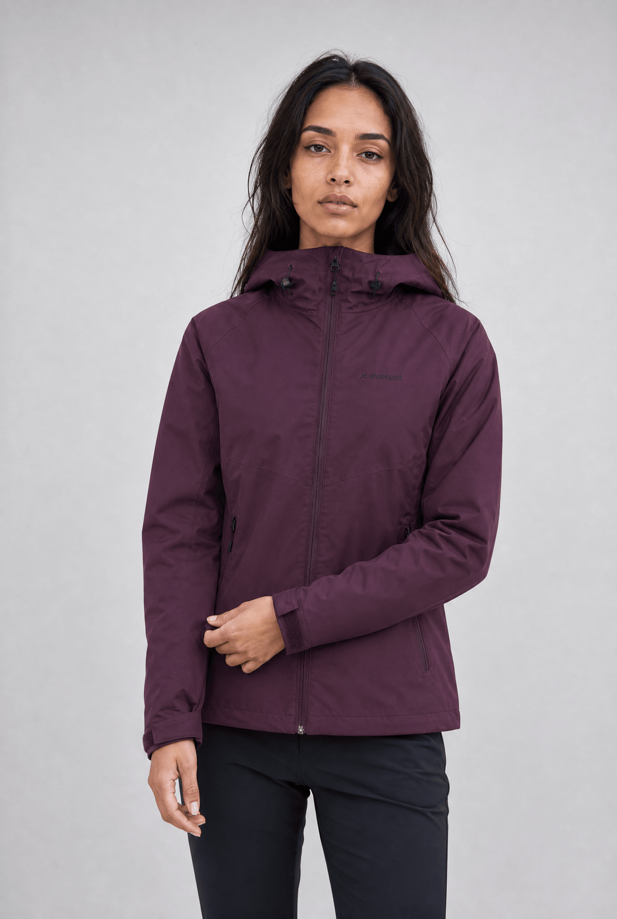 WOMENS ALLROUND JACKET DARK RED Everest All Weather Jacket