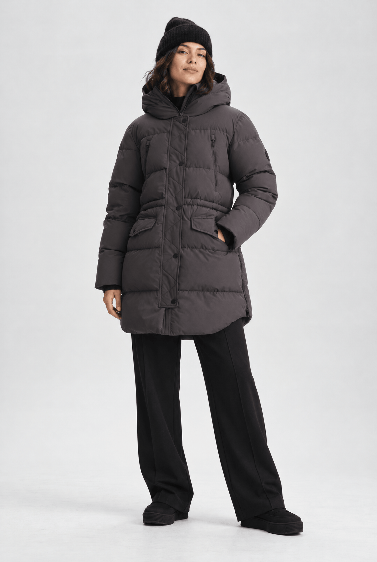 WARM PARKA PLUM SLATE Everest Padded Parka