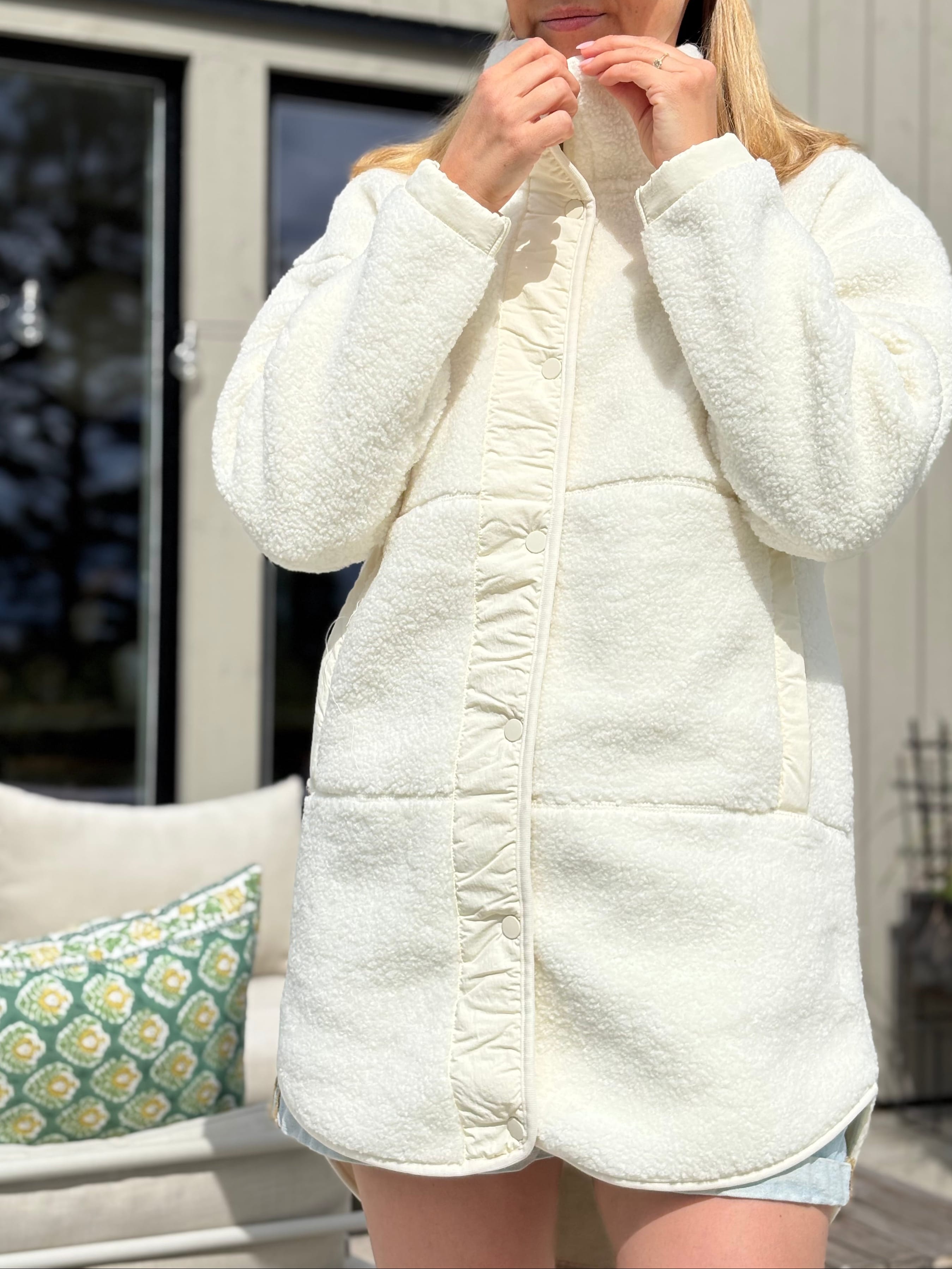 HAYDEN PILE COAT OFF WHITE