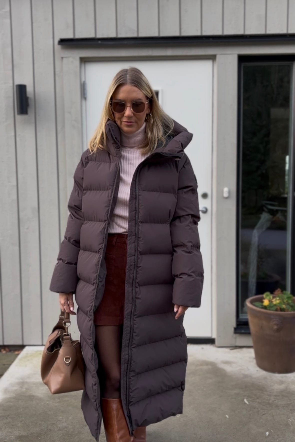 JUNEAU COAT PLUM SLATE Everest Padded Coat