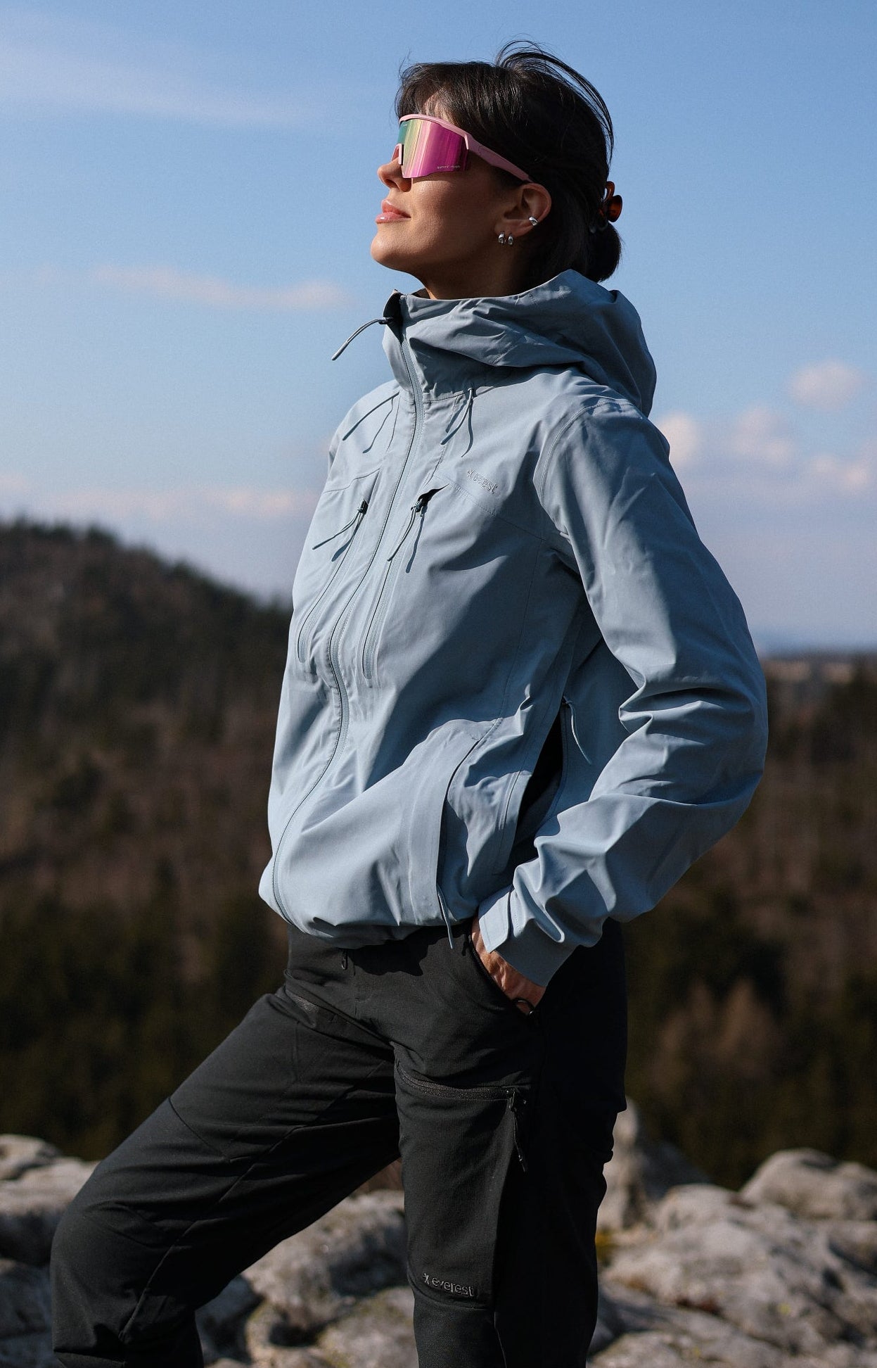 VENTURE 3L SHELL JACKET BLUE FOG
