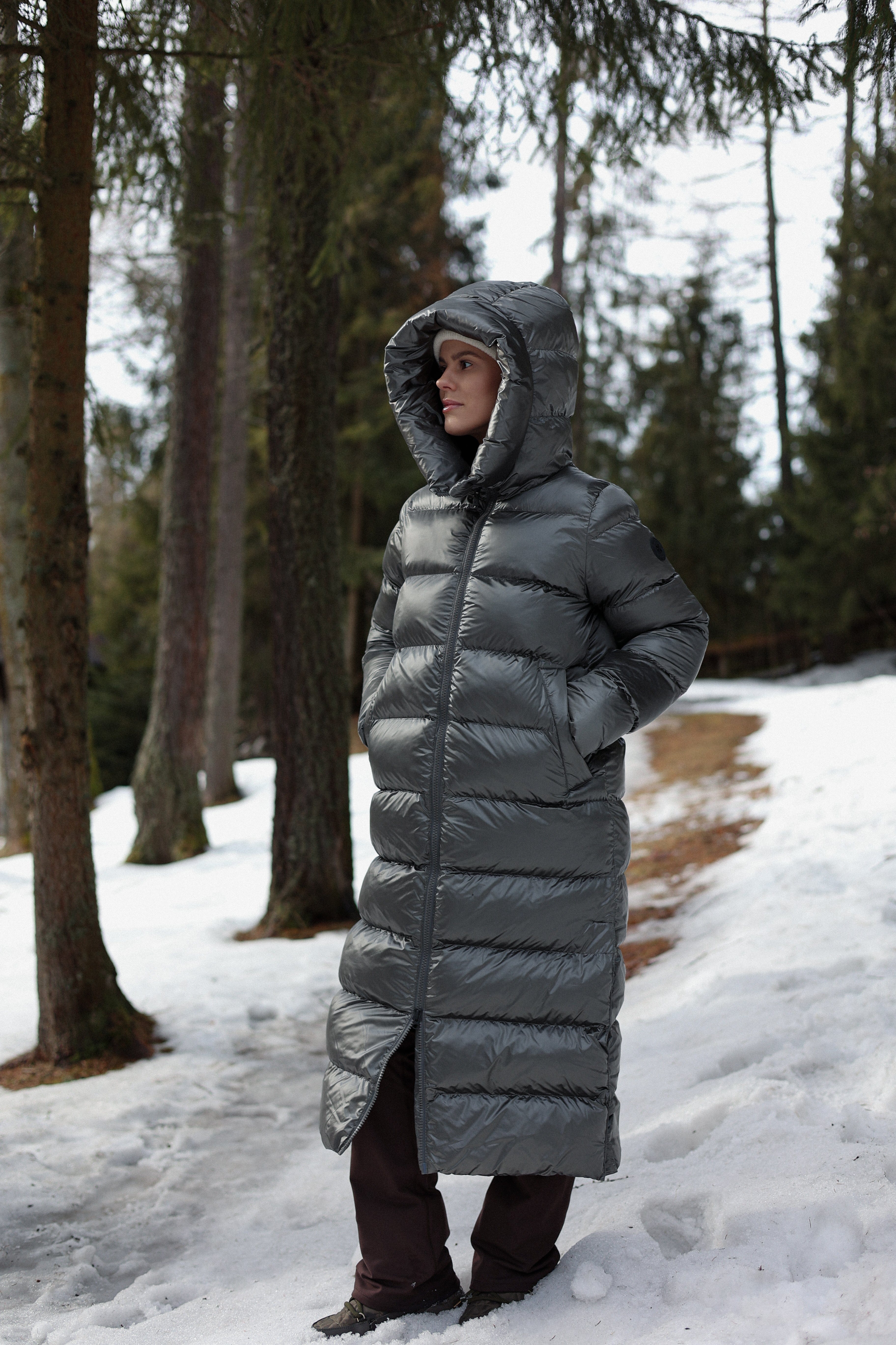 JUNEAU COAT STONE GREY Everest Padded Coat
