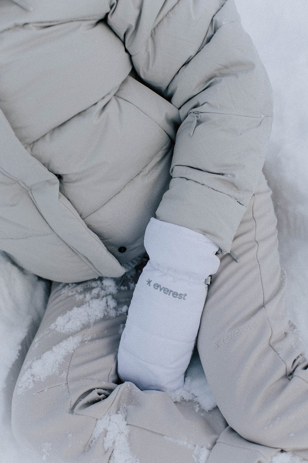SKI MITTEN  WHITE Everest Gloves