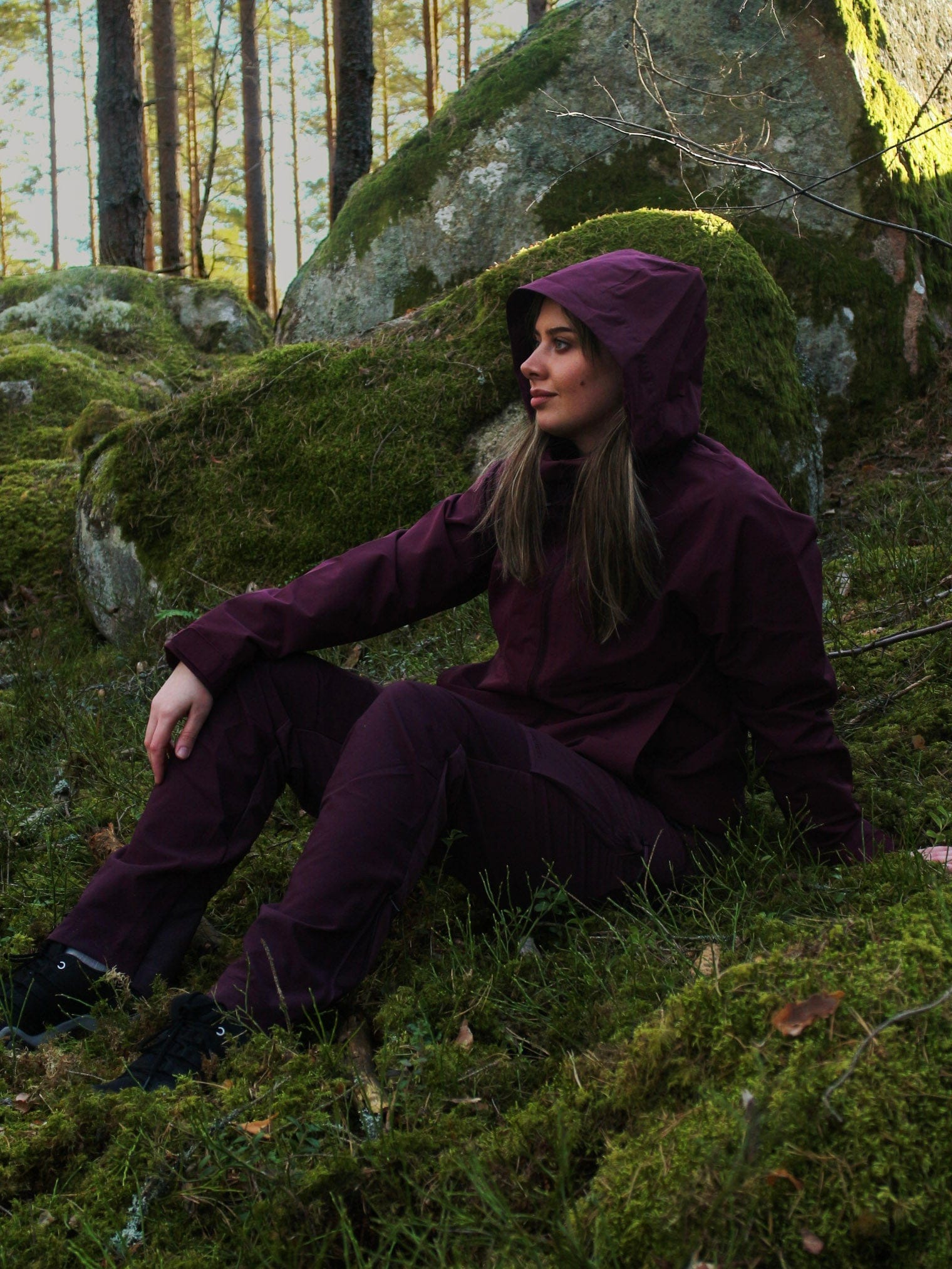 WOMENS ALLROUND JACKET DARK RED Everest All Weather Jacket