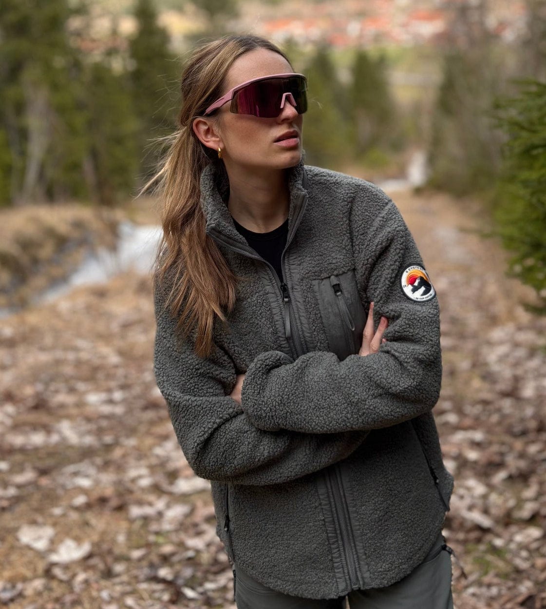 WILA PILE SHIRT KHAKI GREY Everest Pile Fleece